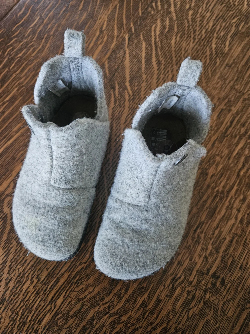 Birkenstock Kids Gray Wool Booties Unisex EU 26 US 8 Made in Italy